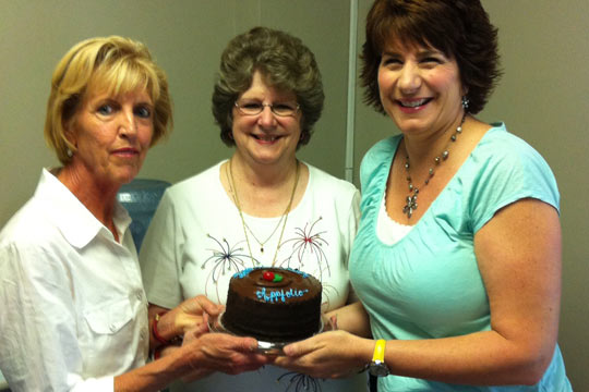 Group Photo with Cake