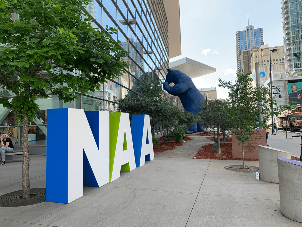 Outside the Denver Convention Center at NAA Apartmentalize 2019